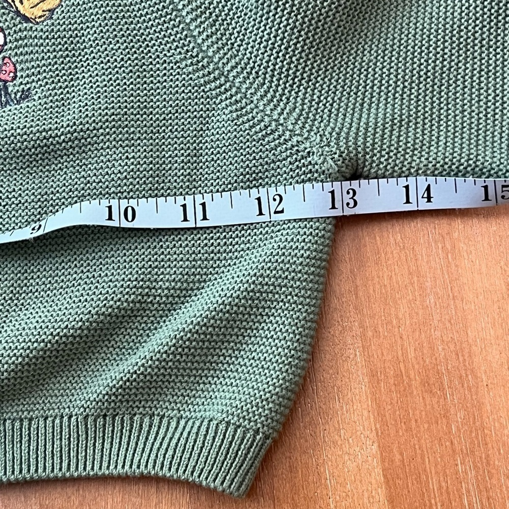 Disney animators collection Sage Green Knit Cardigan Child size 2 - Picture 6 of 7